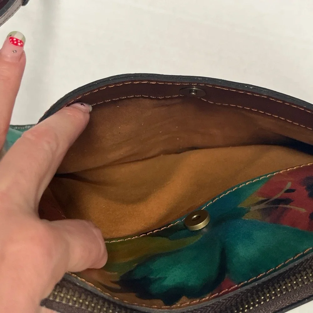 Patricia Nash Vallata crossbody bag Purse watercolor butterfly